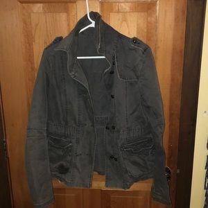 dark gray lightweight jacket